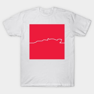 Haas F1 Car Line Art 2 - 2021 Model T-Shirt